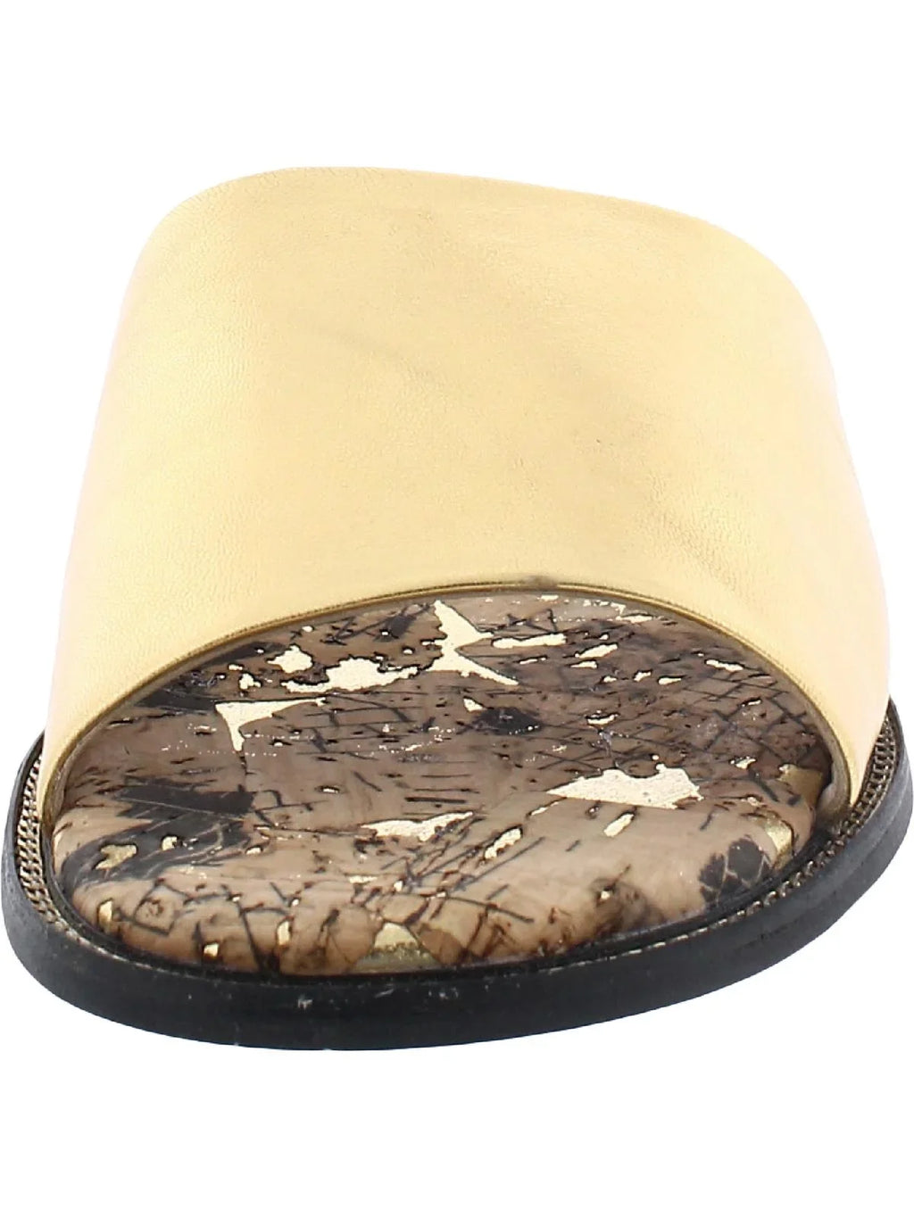 Lagerfeld Flat Karl Paris Gloria Cork Leather Womens Sandals