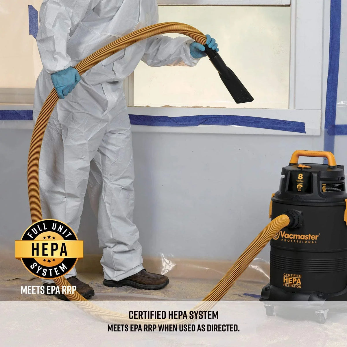 Pro Wet/Dry YU Vac,Black Hepa 8 gallon Filtration