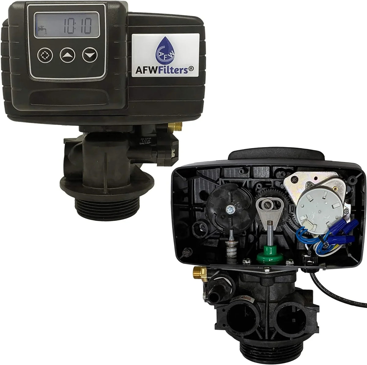 Whole Resin,1" Pro cubic Fine Tanks Mesh Iron Connection, Black 2 64k Foot with liquid and Plastic MNPT Softener Home AFWFilters