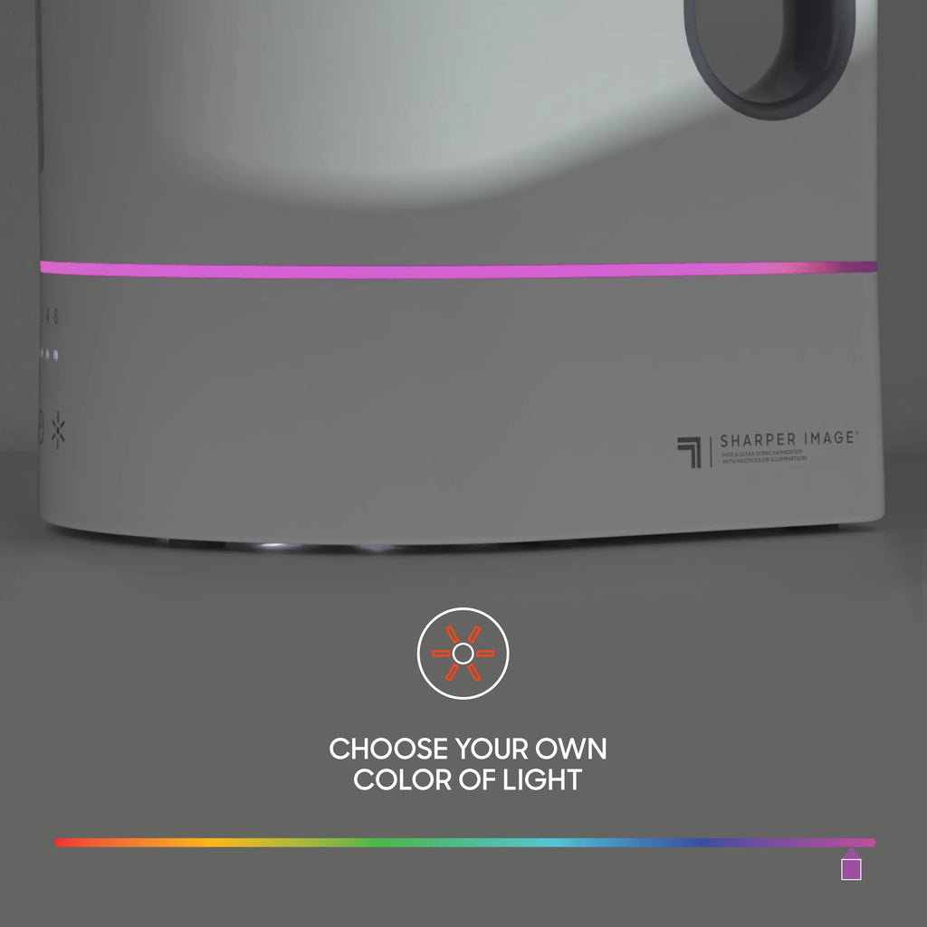 8 Gallon Pitcher Light, Sharper Customizable Tank Ultrasonic Cool Mist, 0.65 MIST with Image Humidifier