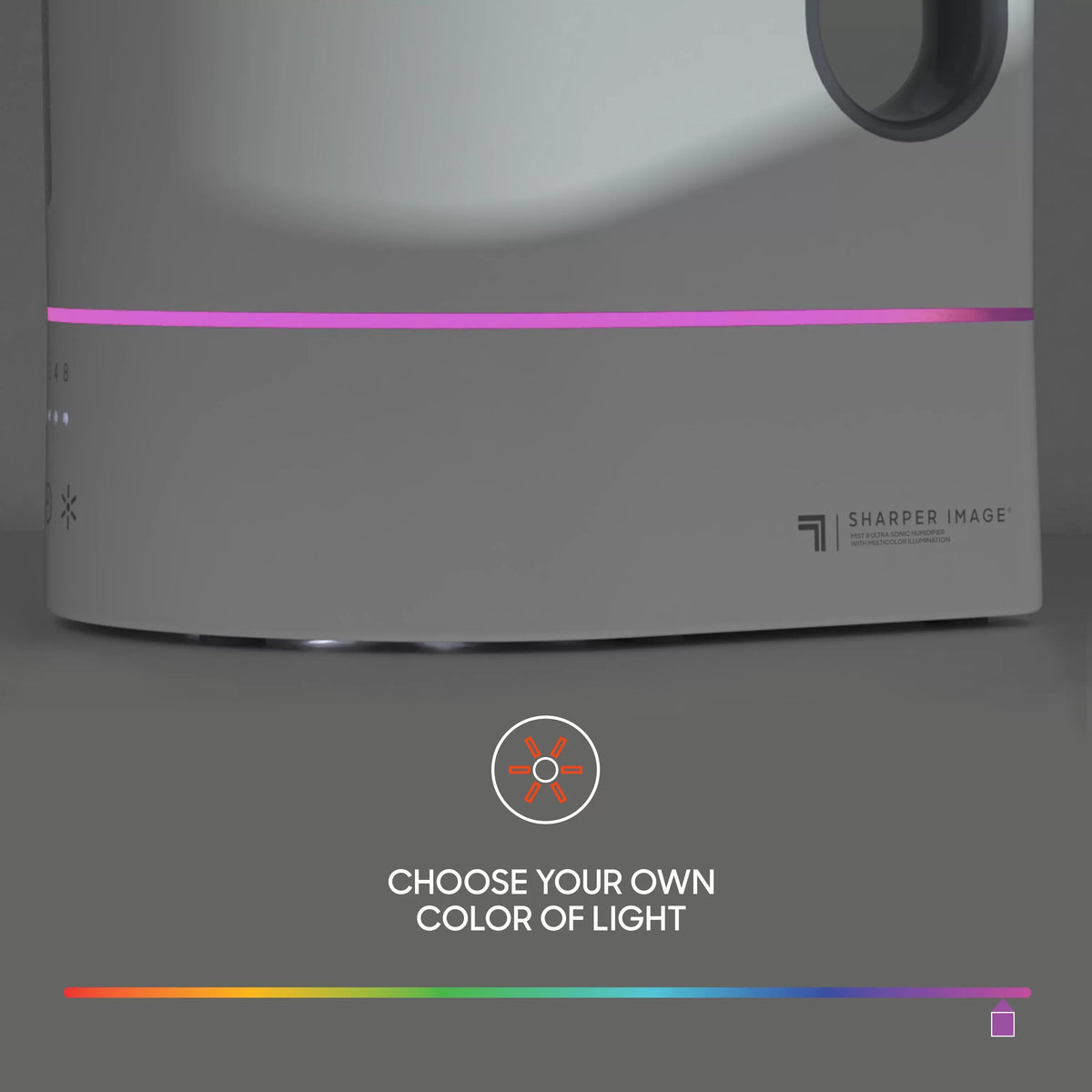 8 Gallon Pitcher Light, Sharper Customizable Tank Ultrasonic Cool Mist, 0.65 MIST with Image Humidifier