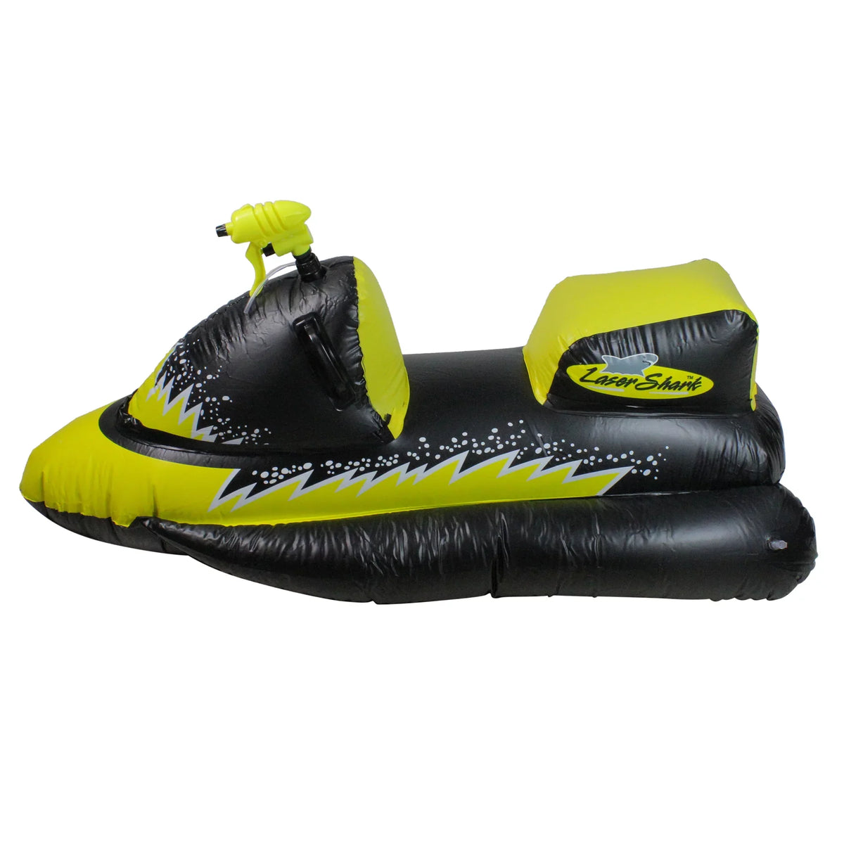 1-Person Jet-Ski Swimline Yellow/Black Handles - Gripped with Squirter Swimming Shark Pool 51"