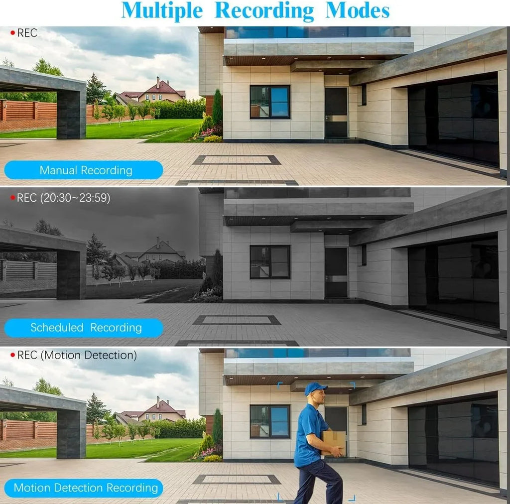 Home pre-installed OOSSXX {100% Drive Camera System}, Wire-free Wireless Hard 3.0MP Security 2K with by 2TB Surveillance Solar system, 8-channel 6pcs cameras NVR, solar