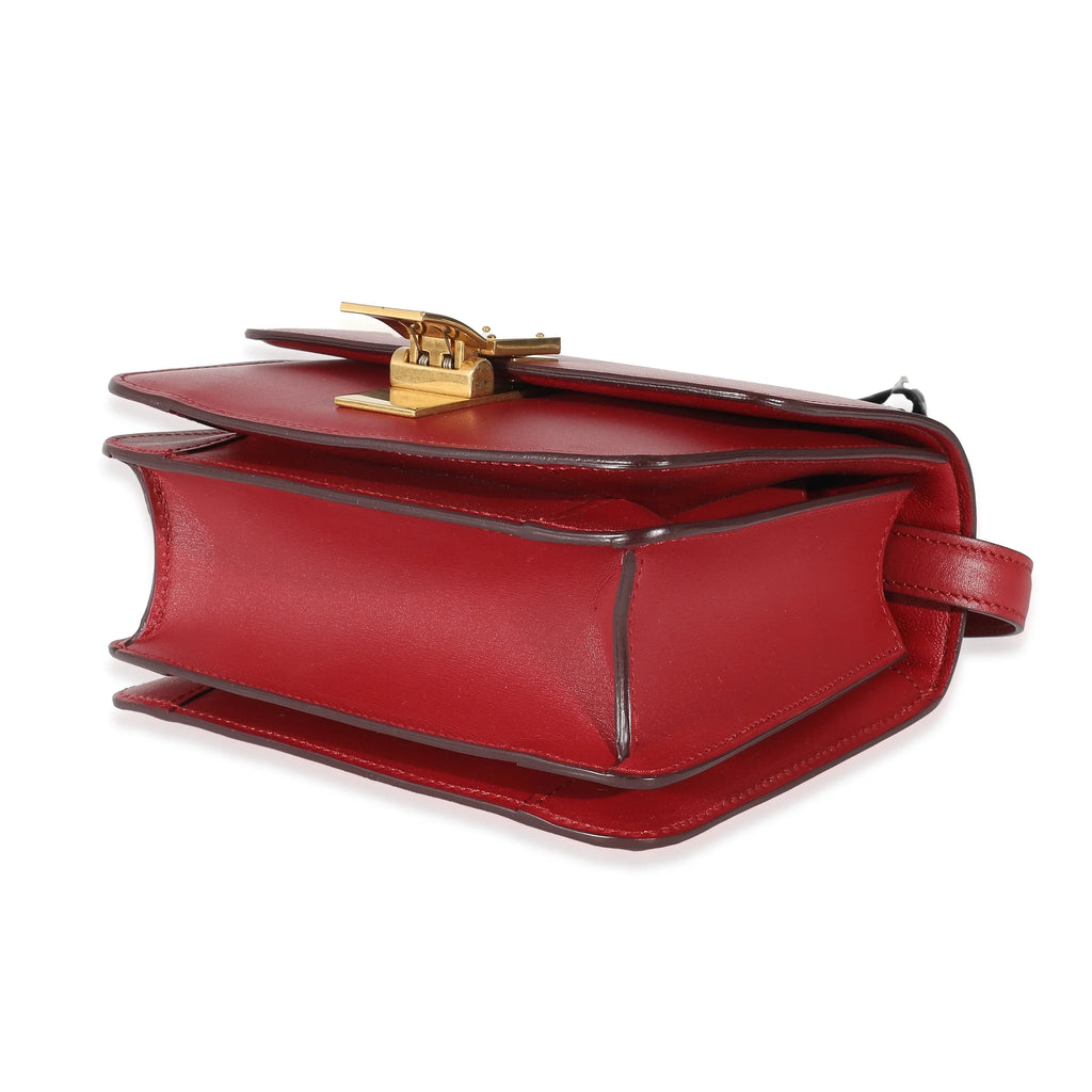 Bag Small Smooth Calfskin Pre-Owned Box Red Classic Celine