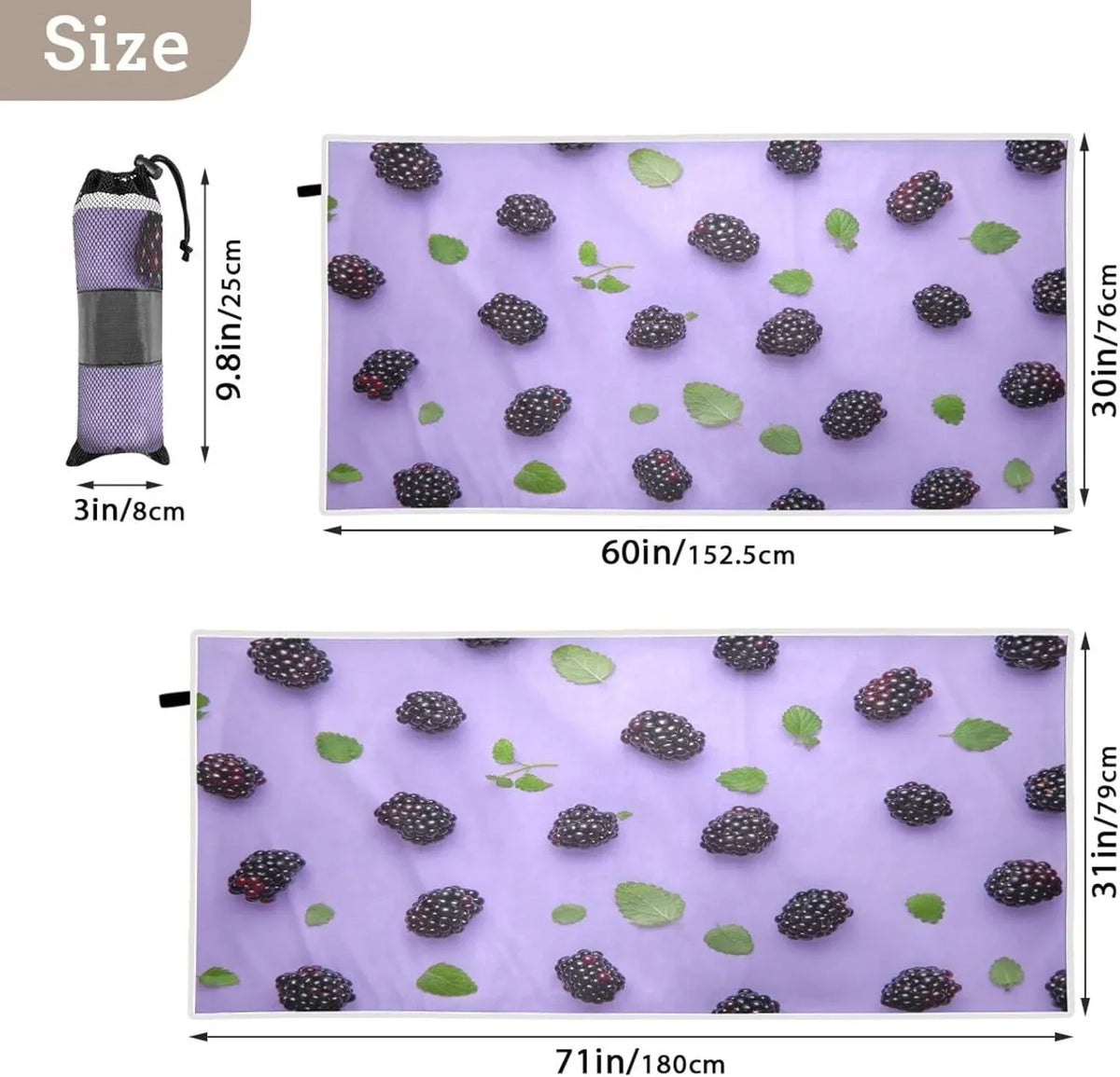Swimming - BlackBerry Oversized Lightweight Super Towel Towels Compact Quick Dry - Bestwell for Towel Beach Holiday（416） Travel Absorbent Camping