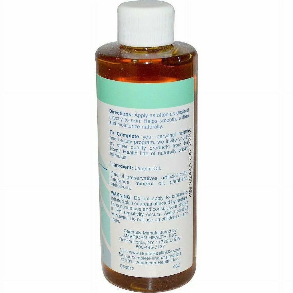 Liquid Lanolin Home 2-Pack Skin, Emollient Oil, 4oz, Pure Health Moisturize