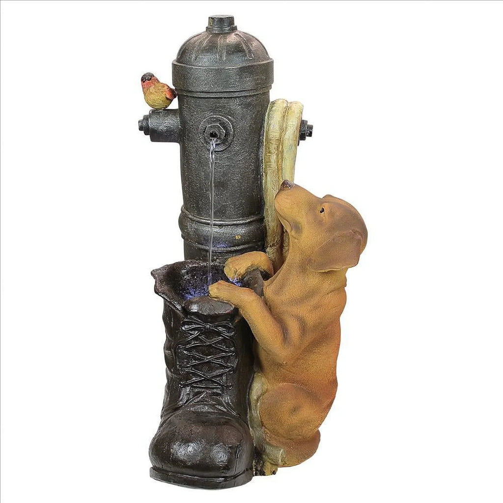 Fountain Fire Sculptural Hydrant Pooch Toscano Design