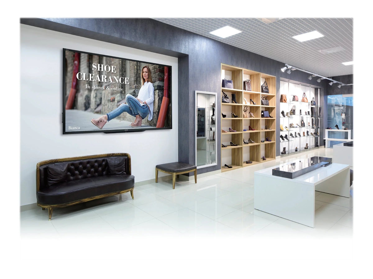 '- TV Class (90.02" viewable) HD) - signage 1080p (Full LED-backlit Sharp LCD 90" PN-LE901 - 1080 digital 1920 x Diagonal