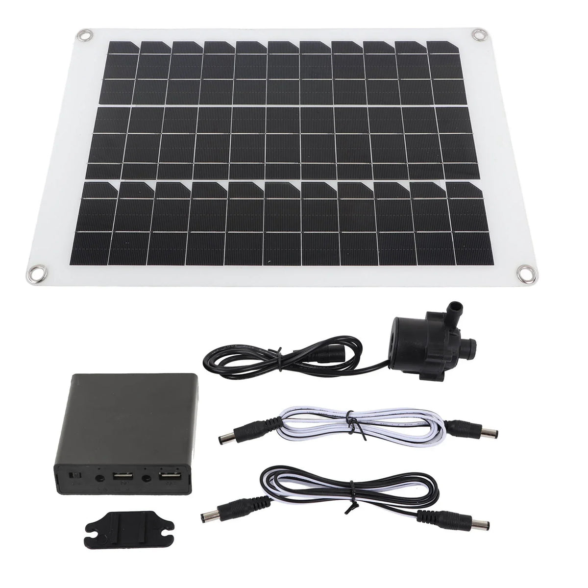 Solar Panel Fish Pond Kit 20W Pump Bath Hydroponic Garden Submersible Low Bird Goldmeet Powered liquid Noise 12V Fountain for