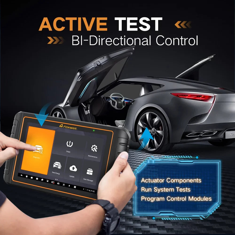Programming Services Reader Car System GT75TS OBD2 Bidirectional Code ECU Coding Professional Tool EOBD Tool OBD Foxwell with Reset Scanner Scanner All Test Automotive Active Tool 36 Diagnostic TPMS