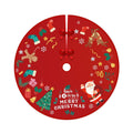 with Soft Holiday Tree Plush and Party Snow exterior Christmas Pattern Indoor Inches 36 Decorations Tree for Skirt Mat Red Tree Skirt Gold Ornaments Christmas