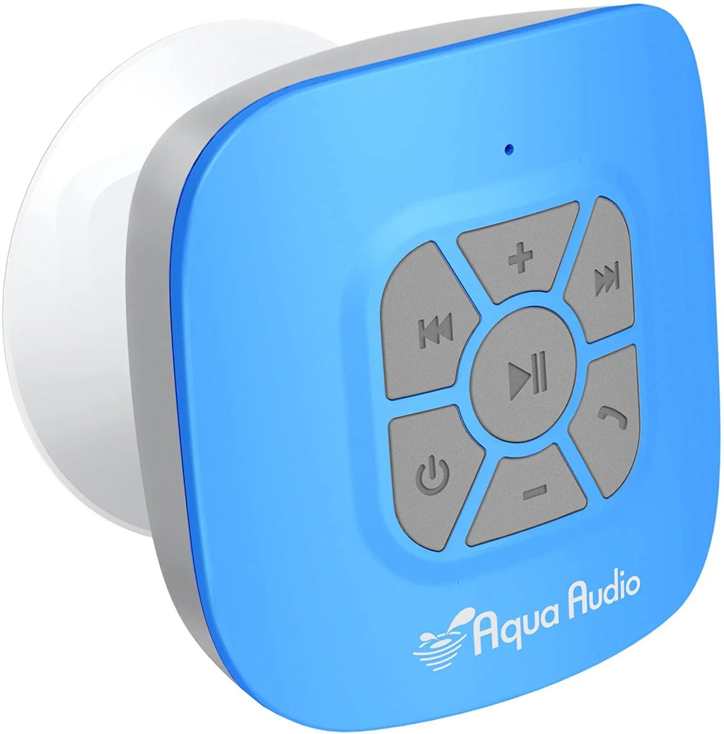 strong cup (blue) built-in & suction cubo wireless aquaaudio bluetooth with waterproof speaker mic
