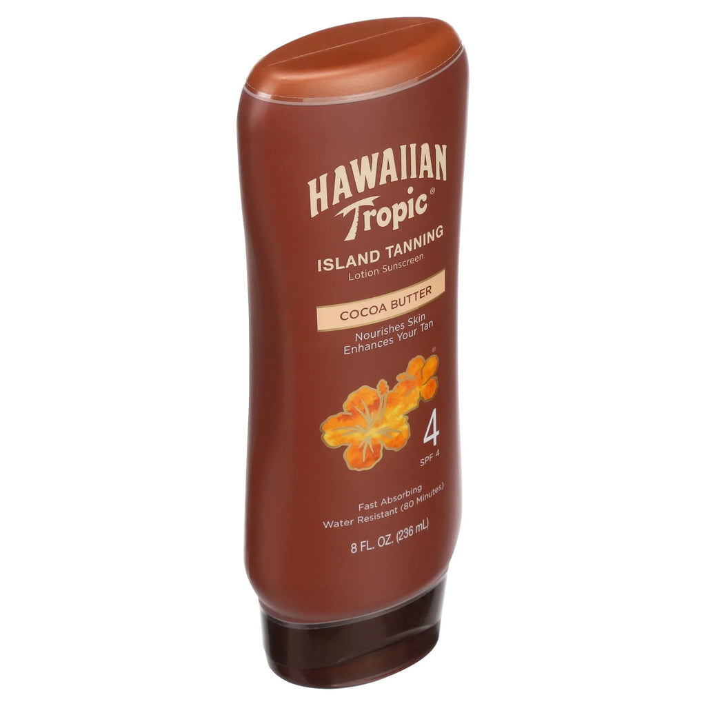 Pamper Hawaiian Skin Tropic Nourishing 4, Tanning 8 oz Protects Spf Lotion