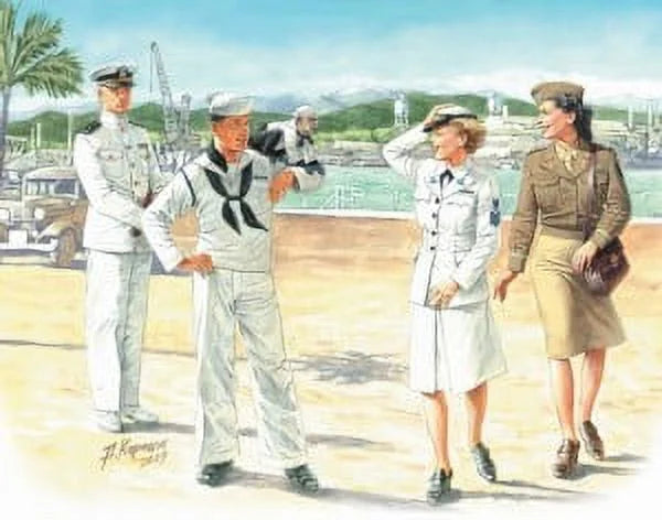 Waves Women (2ea 1/35 at USN Women/Men) War: