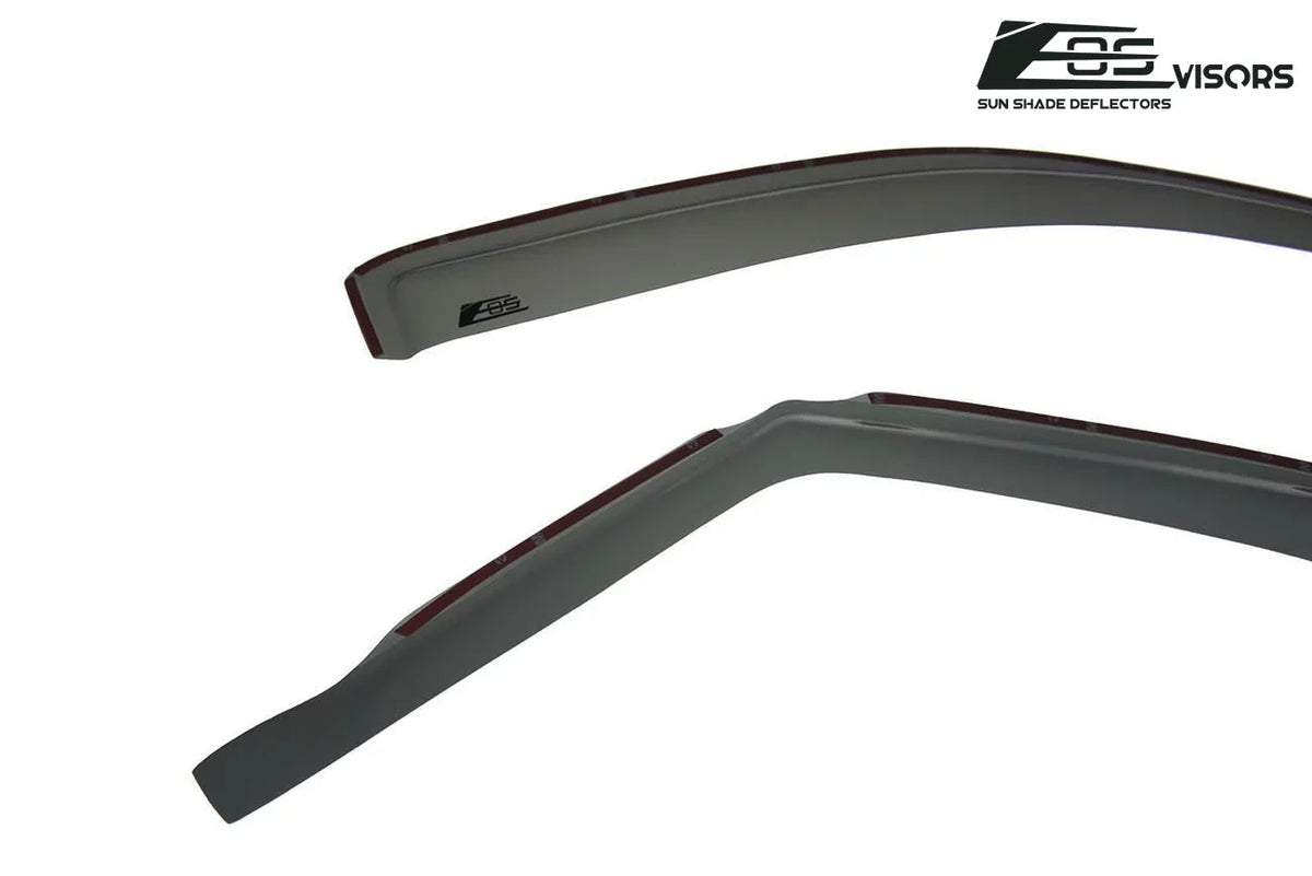 Crew Side Extreme Store Guards Online 2009-2014 Cab | Tinted in-Channel Vents Visors F-150 Smoke Window for design EOS Deflectors Rain