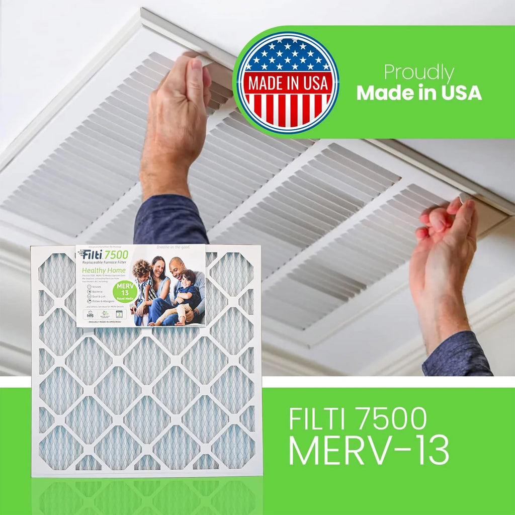 (2 13 20x20x2 Filter Pleated Furnace HVAC 7500 Home Air Pack) Filti MERV