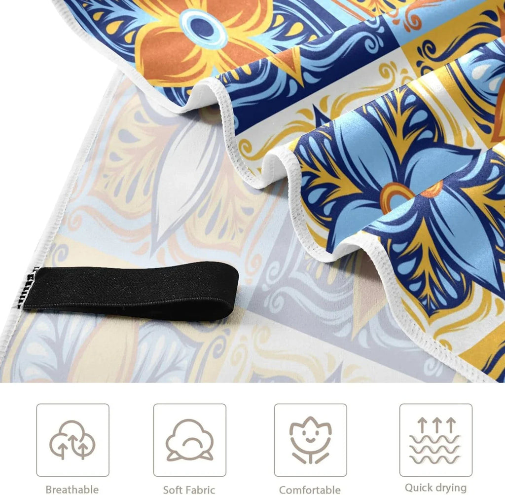 Blanket, Free Mexican Towel Towel, Bath Bestwell Oversized Yoga Pool Swim Multipurpose Thin Sand Talavera Towel 30”X60” Towel Shower Dry Lightweight Quick Microfiber Beach