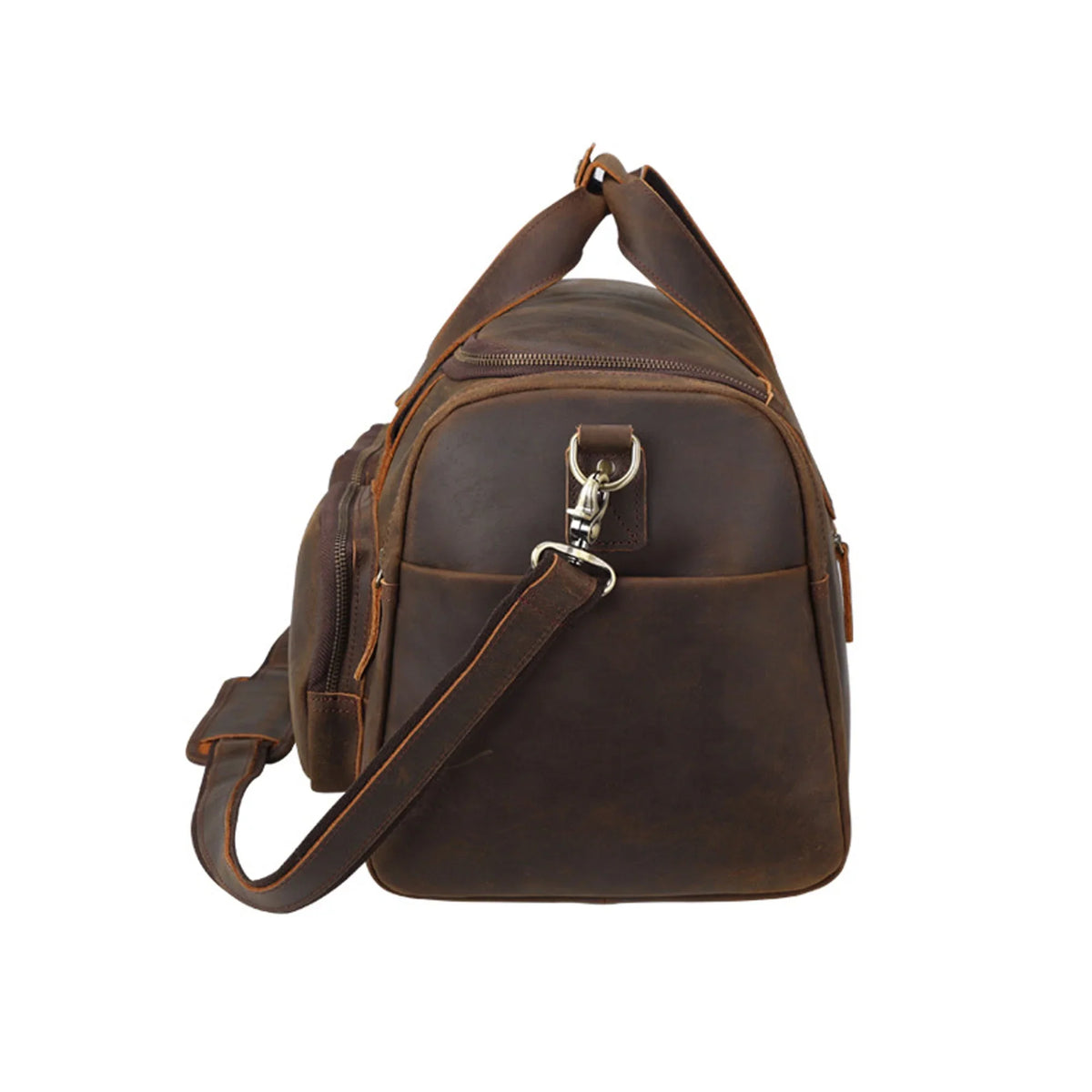 Travel Shoulder Leather Bag, Bag, Full Grain Bag Duffle