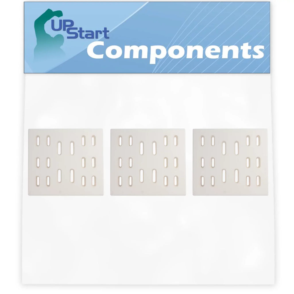 Parts 9912T Vaporizer Sams Bar, Replacement Chefs Bakers Flame Deflector, Guard, Heat Ceramic Flavorizer 8" Shield Grill Barbeque Tent - BBQ & Cover Tamer, Compatible 3-Pack for Plate Bar, Burner