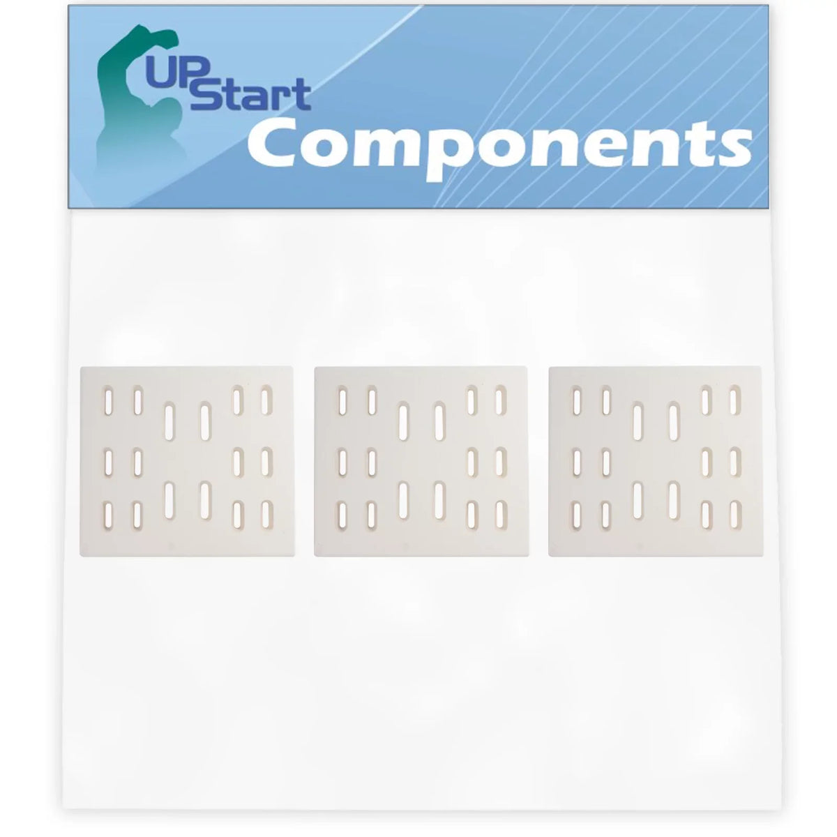 Parts 9912T Vaporizer Sams Bar, Replacement Chefs Bakers Flame Deflector, Guard, Heat Ceramic Flavorizer 8" Shield Grill Barbeque Tent - BBQ & Cover Tamer, Compatible 3-Pack for Plate Bar, Burner
