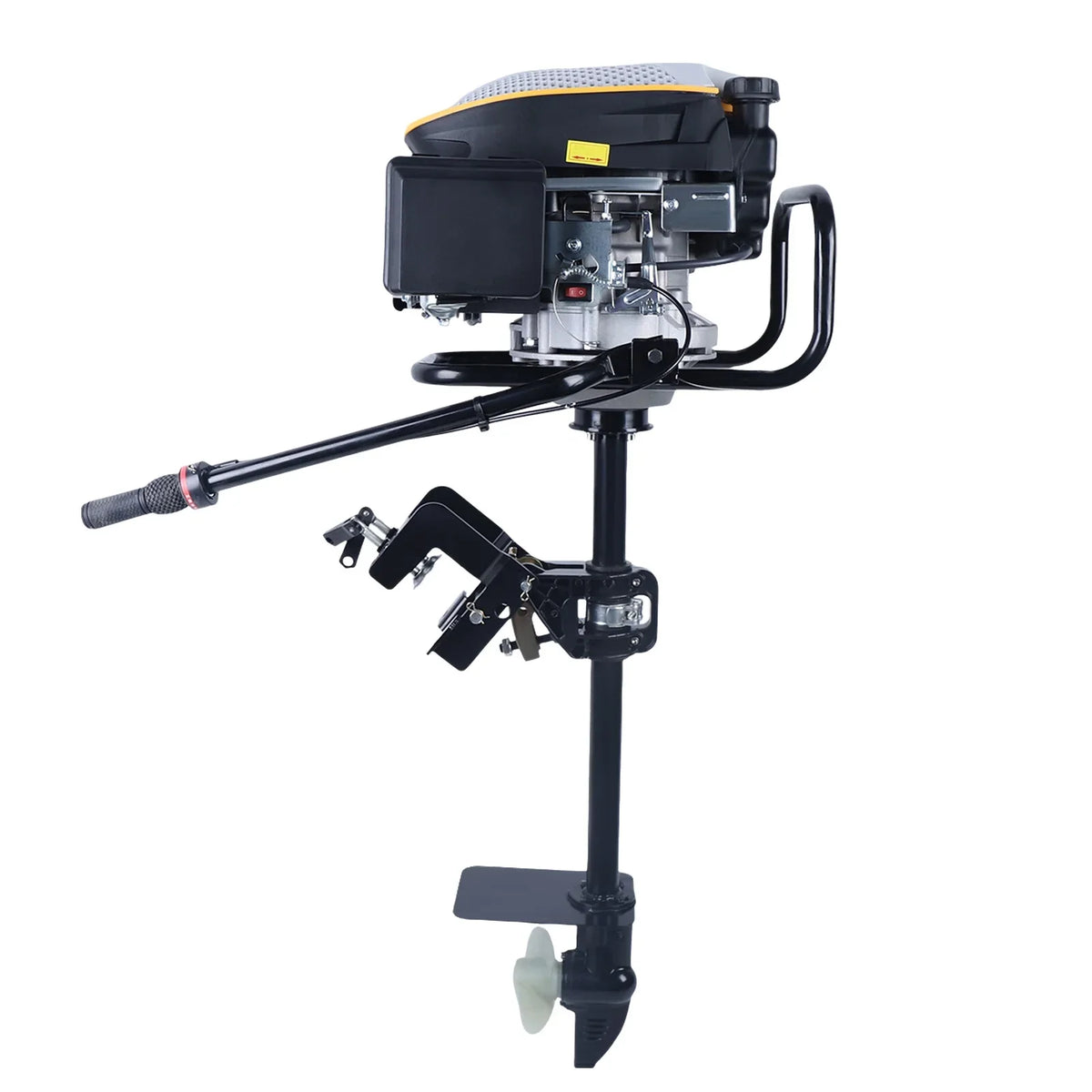 4 Motor Duty Boat Heavy 4.3KW Stroke Boat YIYIBYUS Outboard System Engine,225CC Propeller Outboard Engine Motor Cooling Air Outboard
