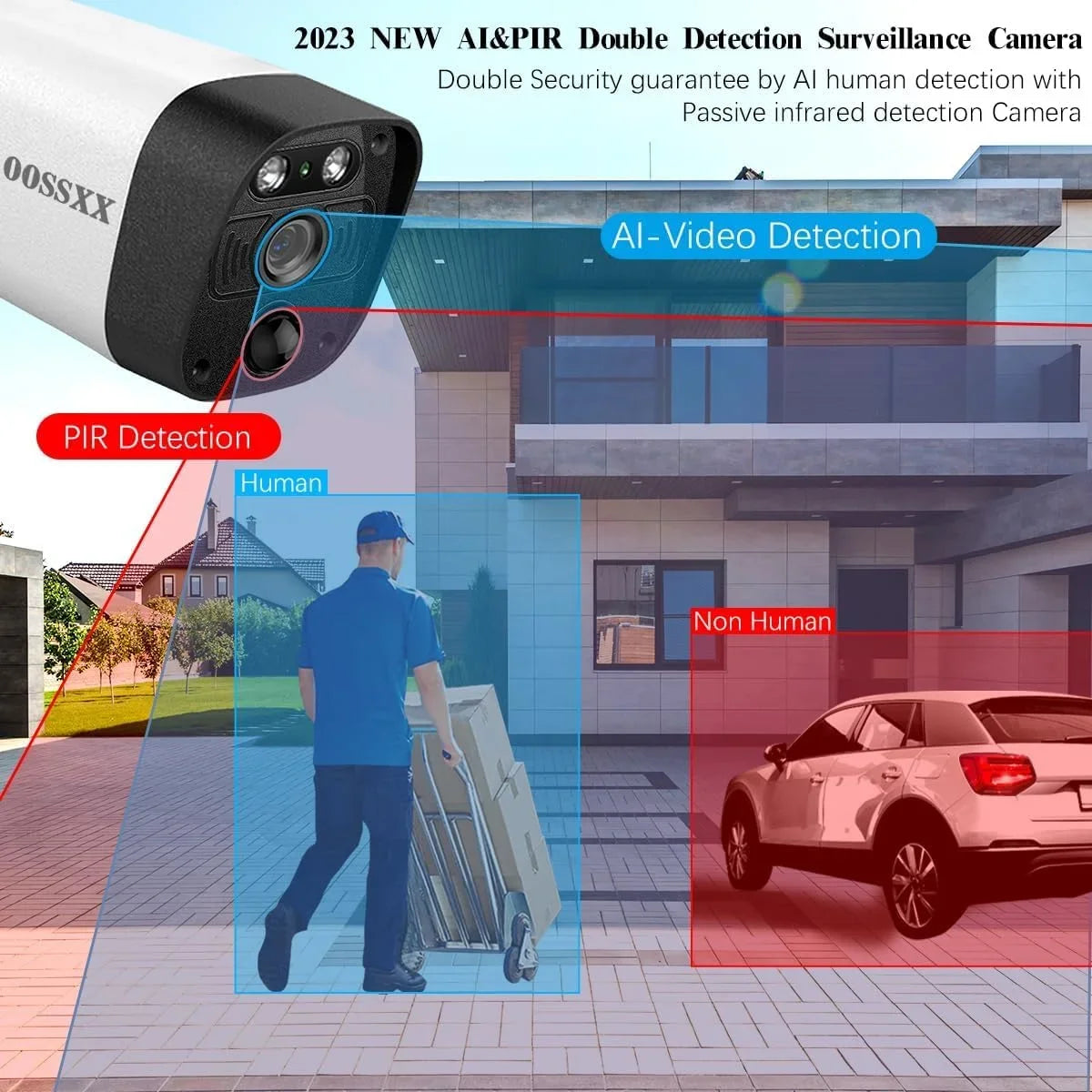 Home pre-installed OOSSXX {100% Drive Camera System}, Wire-free Wireless Hard 3.0MP Security 2K with by 2TB Surveillance Solar system, 8-channel 6pcs cameras NVR, solar