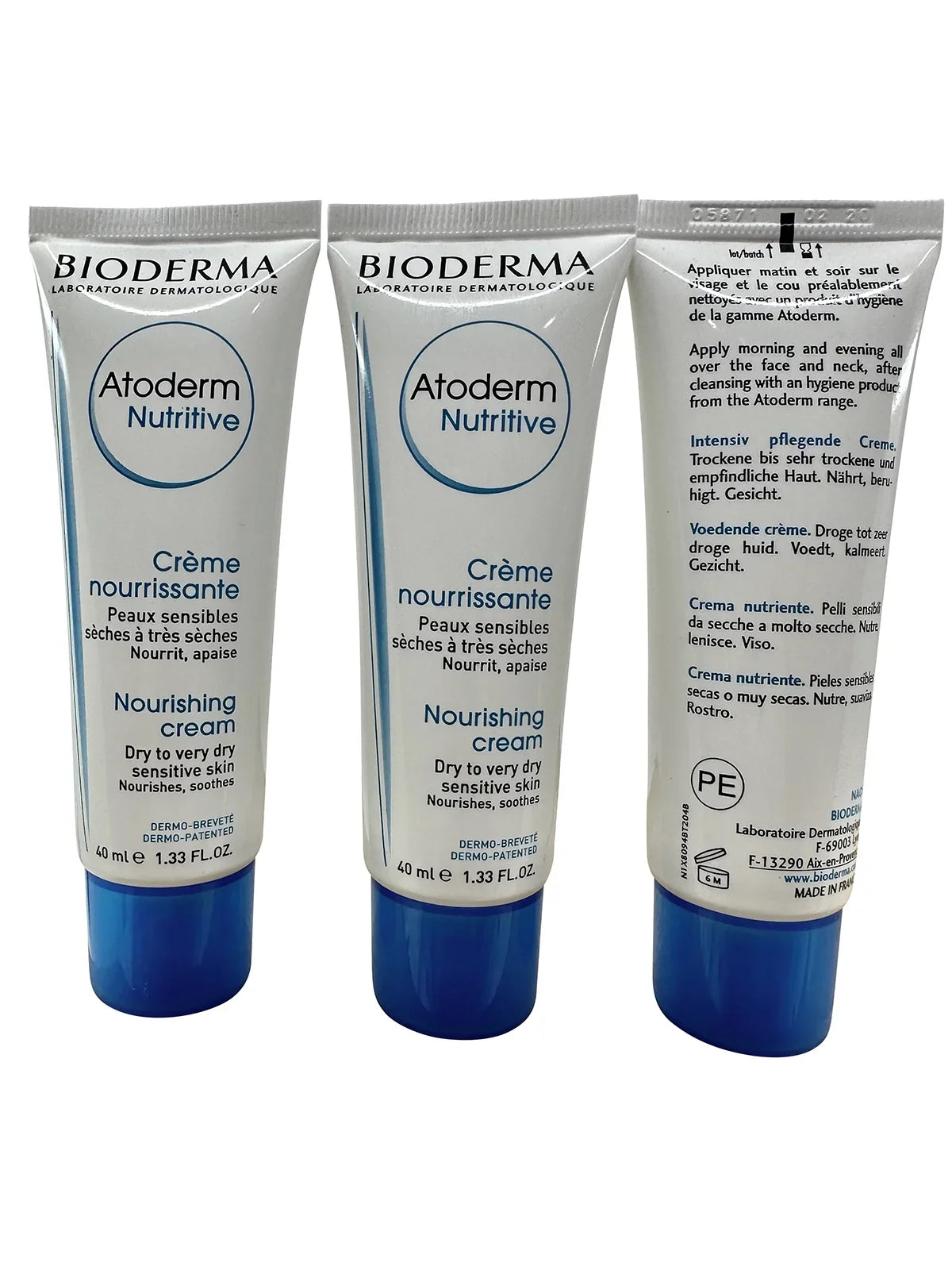 Dry Sensitive Very Atoderm Nutritive Set Bioderma Nourishing 1.33 3 oz Dry & Skin of Cream