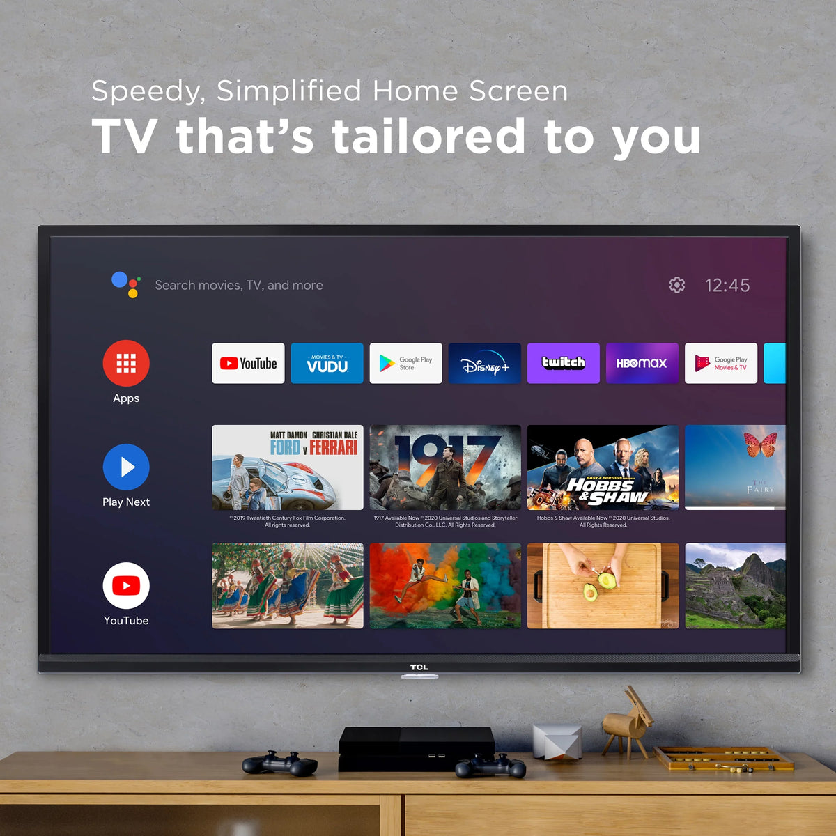 FHD Android TCL Smart TV Restored Class (1080p) LED 3-Series (Refurbished) 40" 40S334