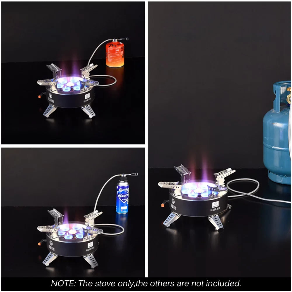 core Collapsible Stove, Camping Windproof Stove, Gas High Stove, Traveling Backpacking Fishing Dcenta Hiking 18000W Seven