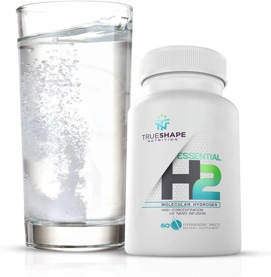 H2 Nutrition Fizzy Essential Tablets Nutritional for (60 Servings) Hydrogen Molecular liquid TrueShape Supplement