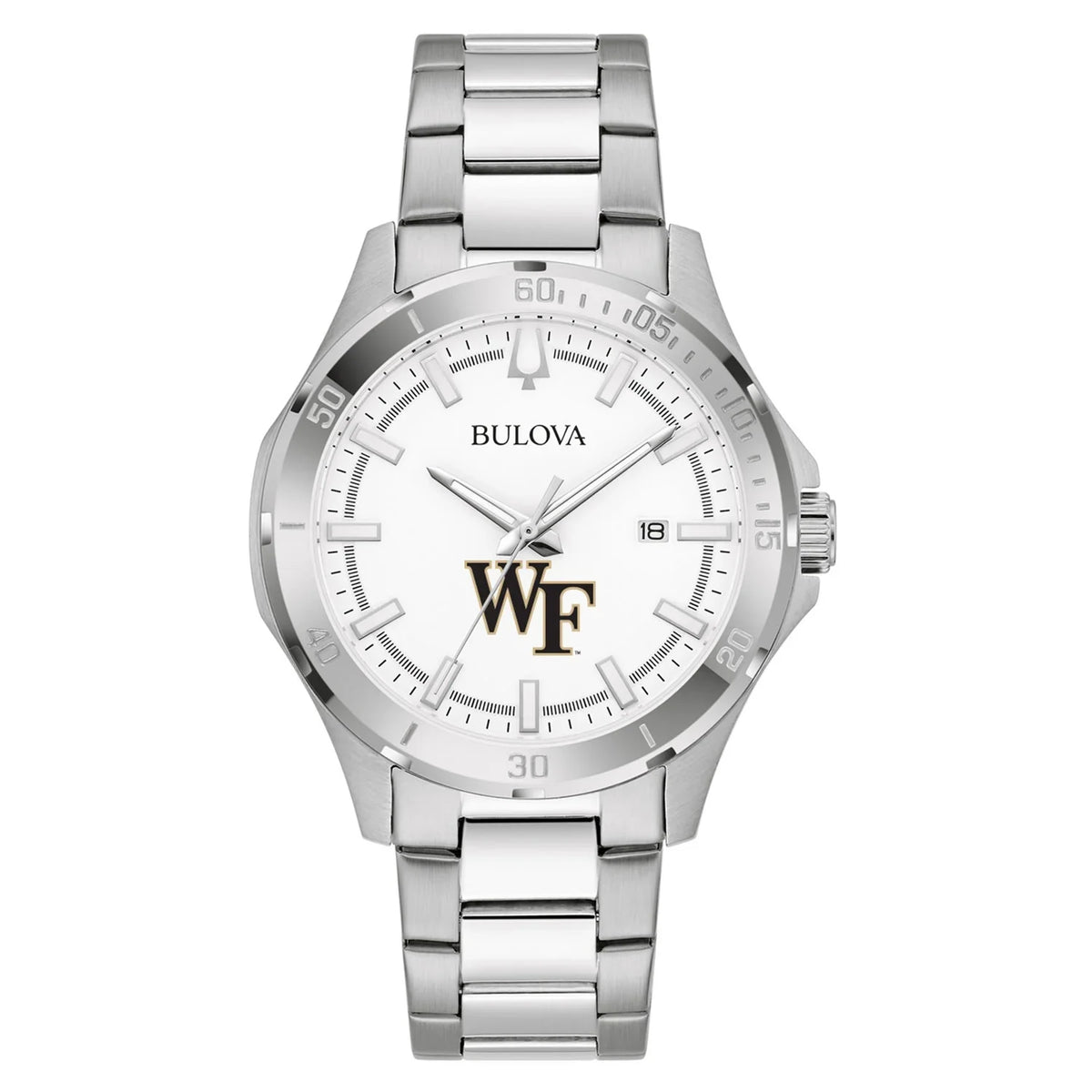 Deacons Steel Demon Silver Sport Bulova Wake Classic Men's Stainless Forest Watch