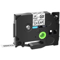 Tape TZe Label TZe-S131 Extra TZe-131 TZ TZ-131 on TZ-S131 Clear Strength Brother Compatible GREENCYCLE for P-touch 12mm Laminated Black 40PK
