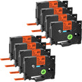 TZe 0.47'' TZe-B31 TZB31 D400 Tape Laminated TZ-B31 Pack for Brother Orange D210 Label 12mm TZ Maker on Cube Black Compatible 8 GREENCYCLE PT-D600 Label in P-Touch H110 TZeB31 use Fluorescent