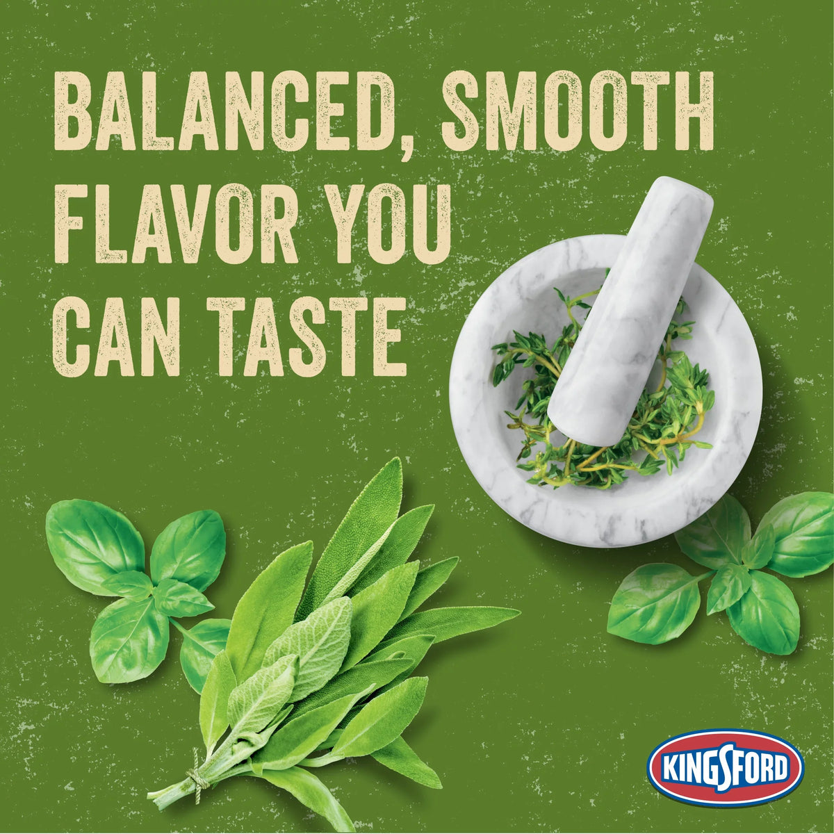 Sage, Flavors Charcoal Kingsford and Oak Thyme, Briquettes Basil, Signature 8 lb with