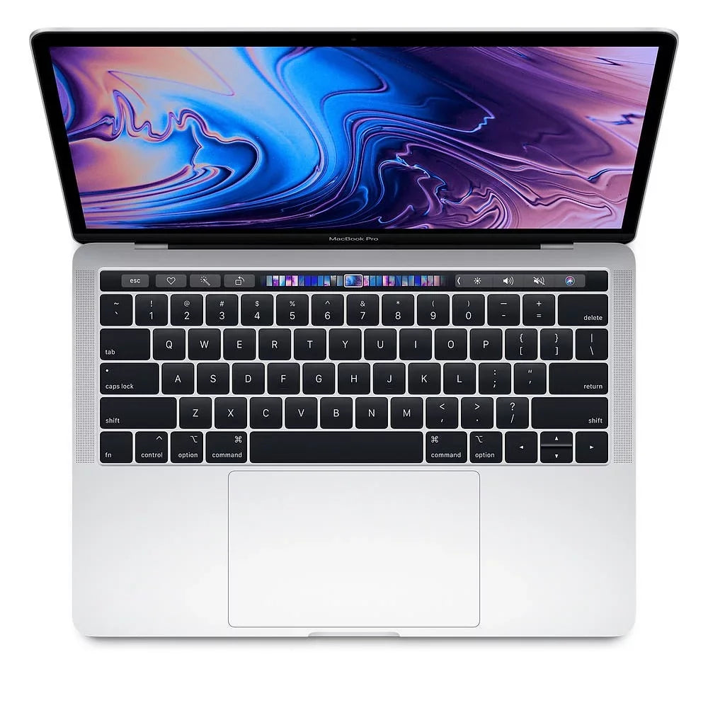Macbook OS i7 Display Memory 16GB SSD Quad Sur Grade Silver, Included Core 128GB 2560x1600 2.8Ghz 13.3-inch Bar) A Power Pro MV992LL/A Mac (2019) Touch Adapter (Retina, Big
