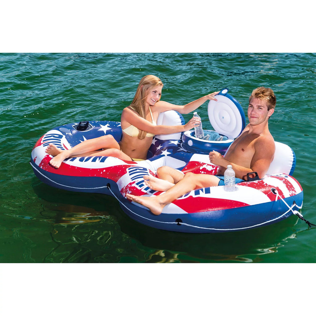 Intex w/ Pack) 2 River American Person Tube Flag Run Person (2 Float 1