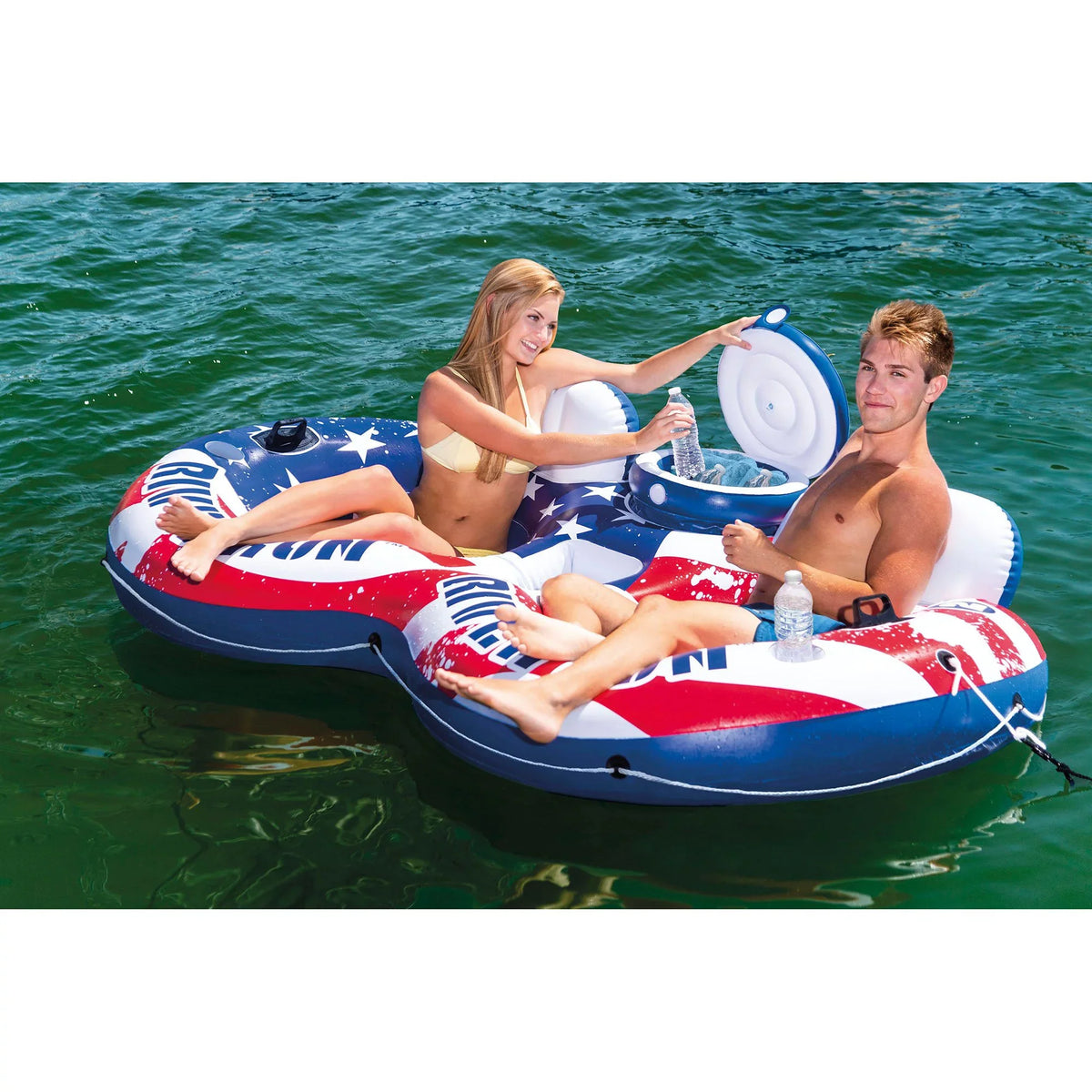 Intex w/ Pack) 2 River American Person Tube Flag Run Person (2 Float 1