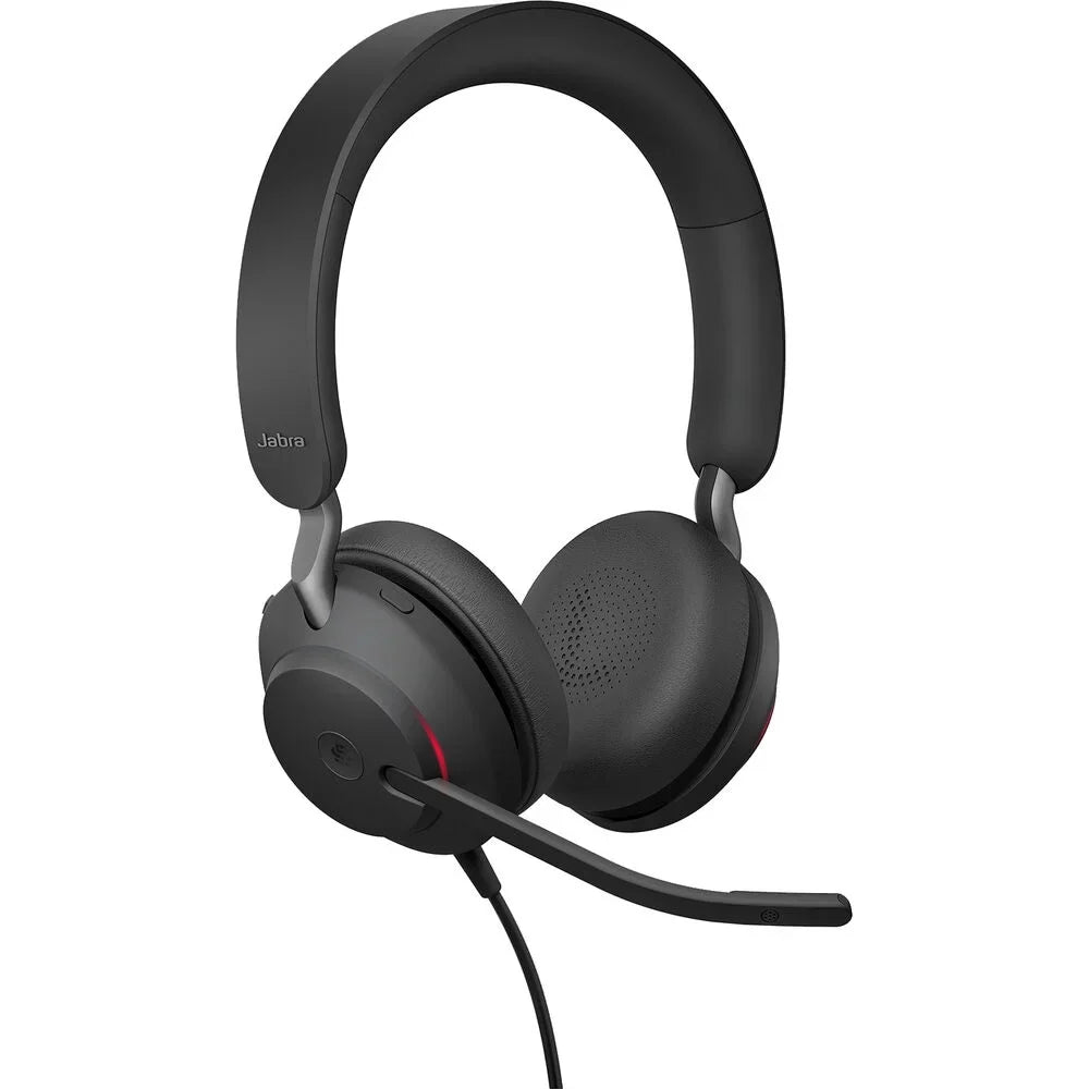 with Box) Noise and Enhanced Headphones, 40 Comfort, Headphones, (Open Wired Headset All-Day for Calls - - Black Passive Stereo, USB-C, Music, USB-C Telework UC-Optimized Cancelling Evolve2 UC Jabra