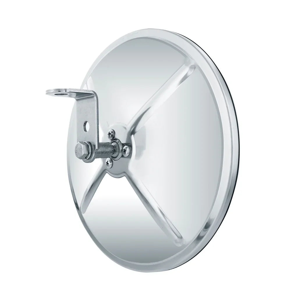 Stainless Stud Steel Housing / Truck 8.5" Center Semi Convex Mirrors / Round (1)