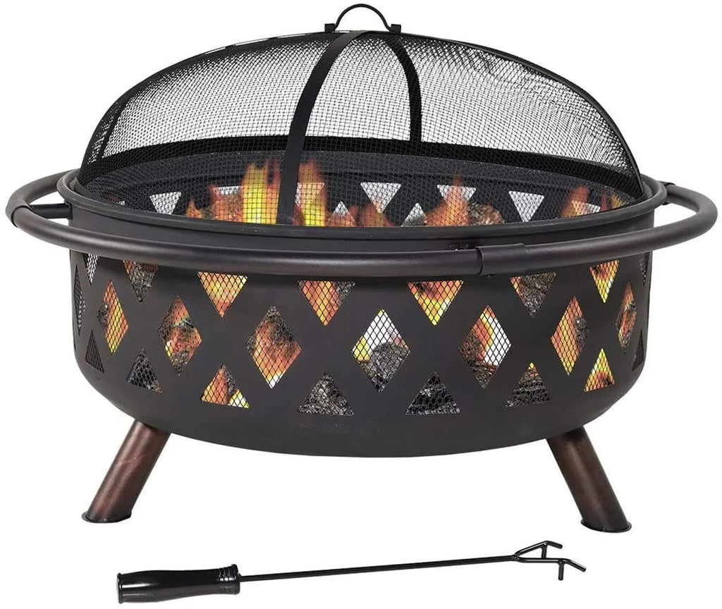 And Campfire Pit Portable Burning Pit exterior Wood Grill Fire Ambrose