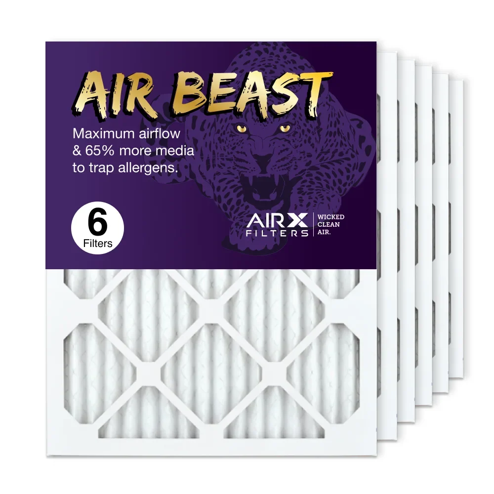 AC 11 Beast the MERV USA Air Filter, HVAC Filters Furnace 6-Pack in Air Pleated Air Made 16x20x1 AIRx Filter
