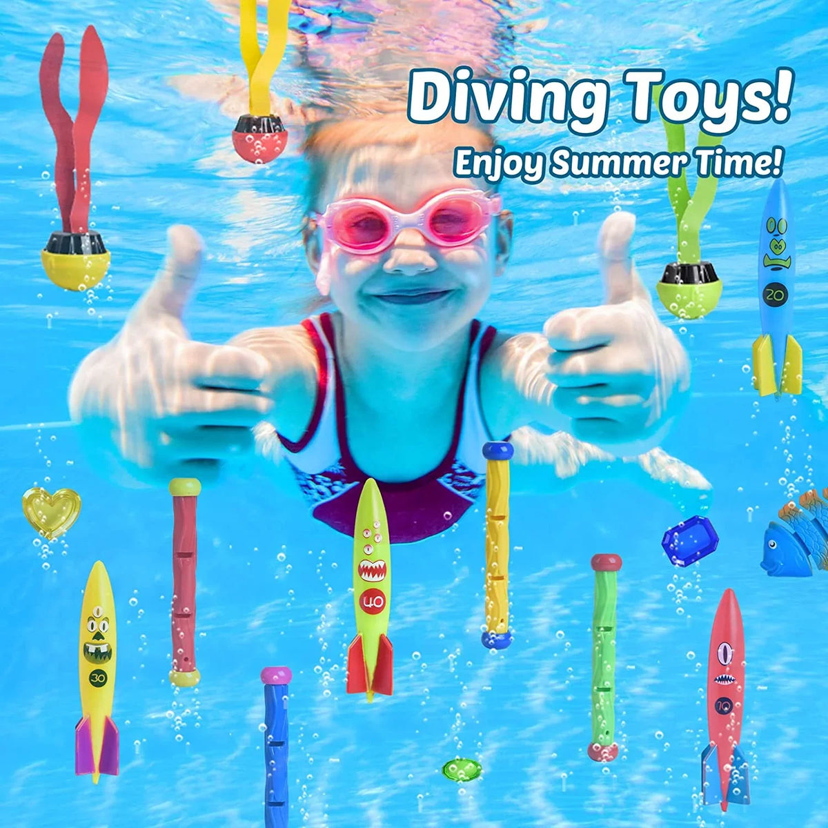 Kids Toys Kids Pool for Little Fun liquid Swimming Toys Toys Backyard, Pool 34PCS for for Toys Diving