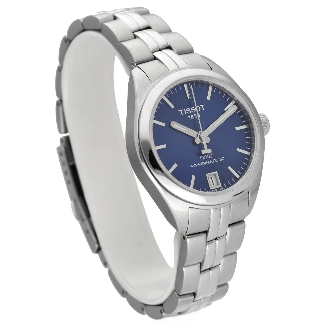 PR100 Powermatic Tissot 33mm Watch Women's T101.207.11.04.100 Steel Automatic 80