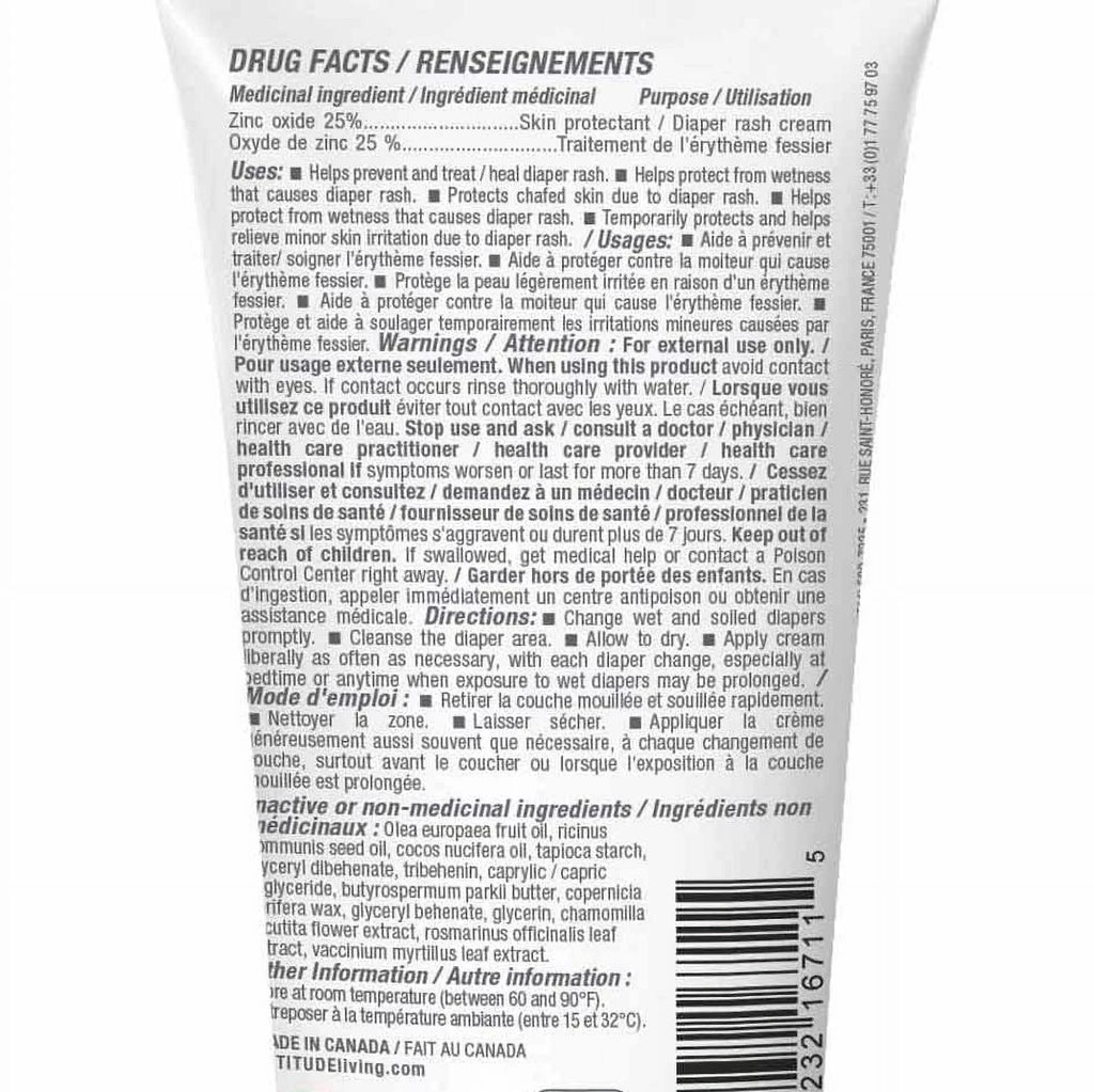 Natural VERIFIED, (2,6 Diaper Rash Irritation , Moisture, Diaper Baby , Fluid Tested Hypoallergenic, and Prevents Cream Ounce) Blocks Fragrance-Free , ATTITUDE Zinc EWG Dermatologist Cream leaves