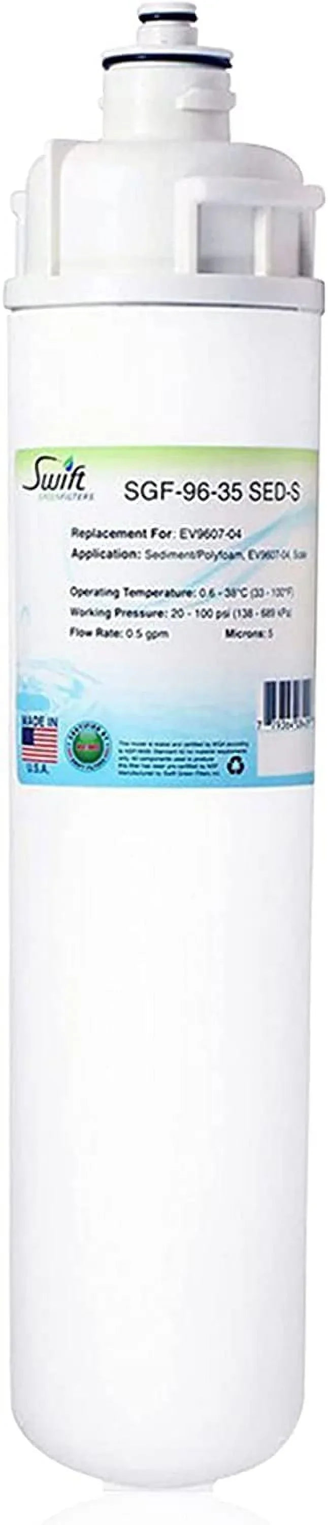 Compatible liquid in Swift Pack),Made SGF-96-35 Filter SED-S USA EV9607-04 (2 Filters Commercial Green for