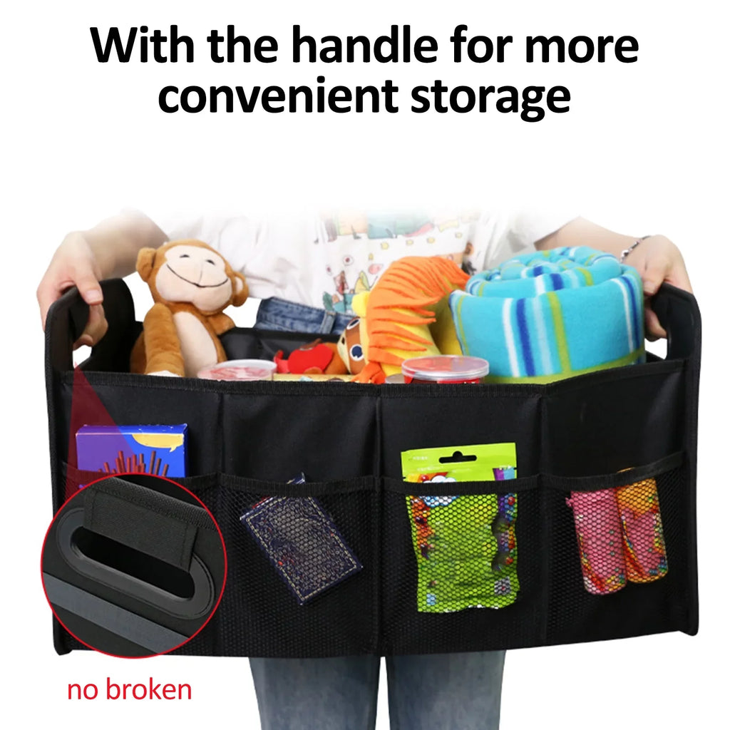 Trunk Organizer Car Organizer Folding Cargo Car Box Trunk 55L Cloth Box Automotive moobody Car Oxford Storage Storage