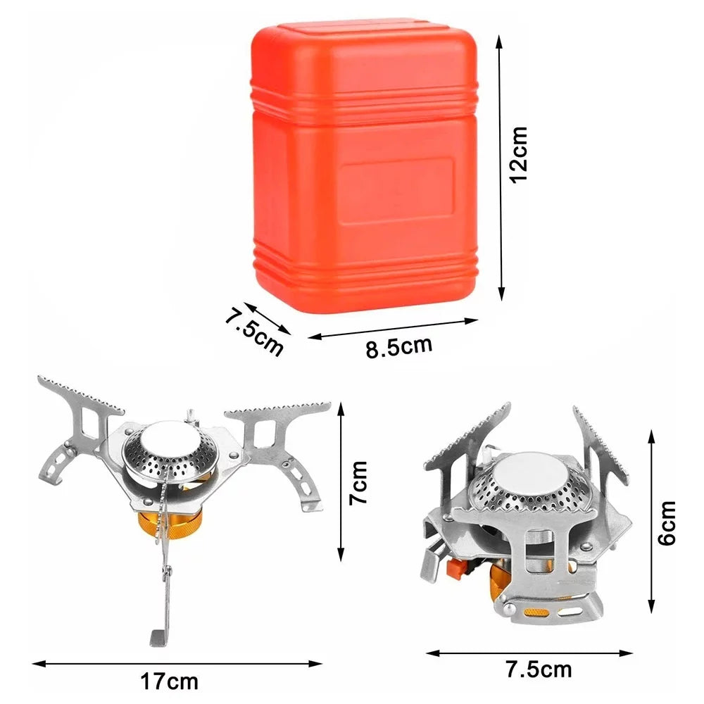 Stoves, Silver stove Lightweight Windproof exterior, Backpacking Portable for Camping
