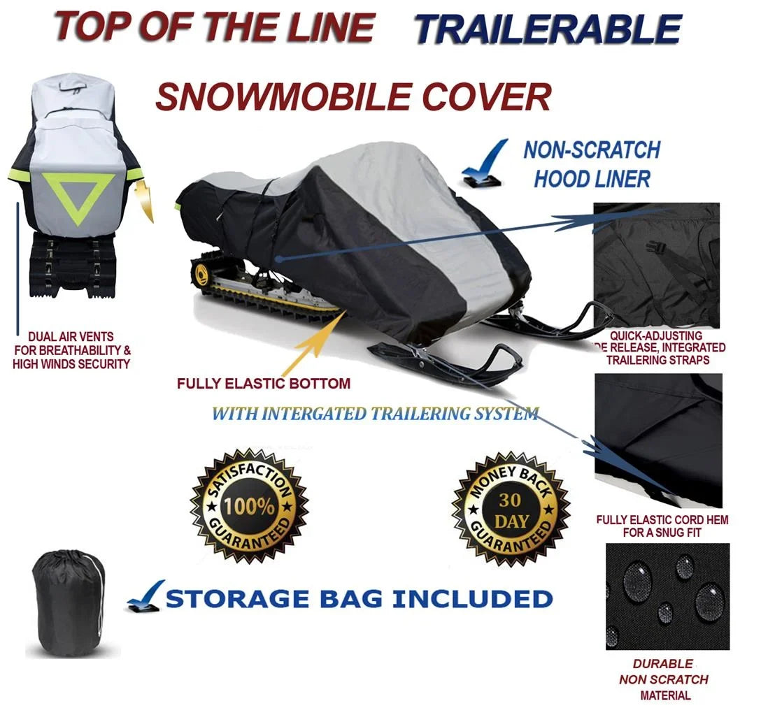 and LIMITED Doo Snowmobile Ski and HO Model Bombardier for Protection Sleds. Cover Mud Storage Travel TOURING Compatible 600 Year 2008-2008 600D GSX SDI Slush