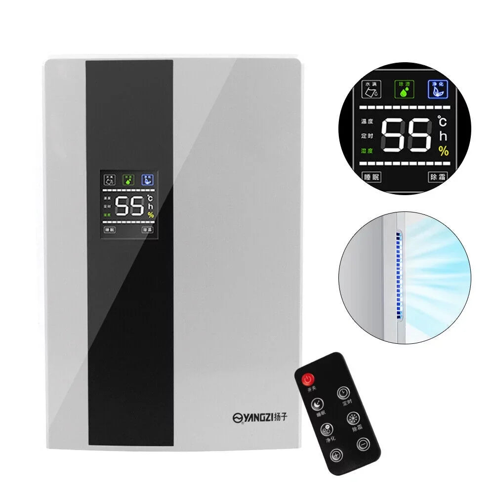 Dehumidifier and 2200ml LCD Quiet Ultra Portable Tank Remote with Dehumidifier liquid TOOL1SHOoo