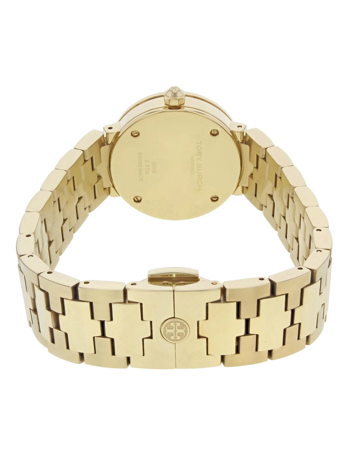 Gold Stainless Quartz Pre-Owned Tone (Good) TRB4030 Reva Ladies 21mm Watch Tory Steel Burch